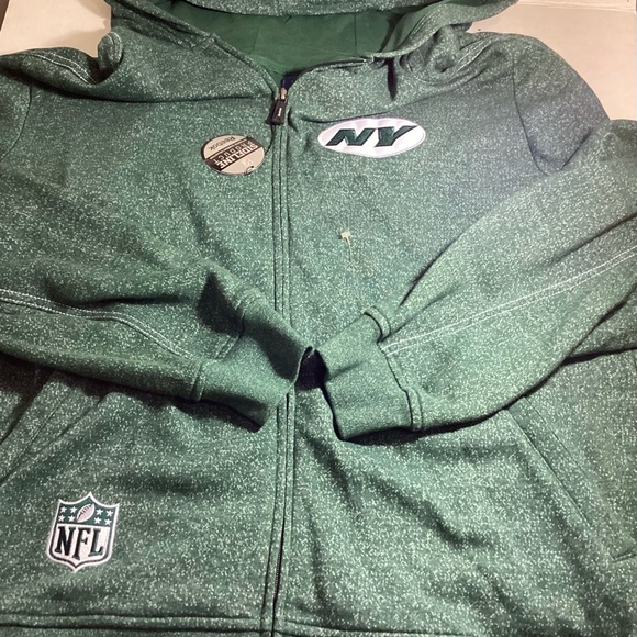 Jets NFL Static Storm Hoodie XL Reebok - Picture 6 of 8